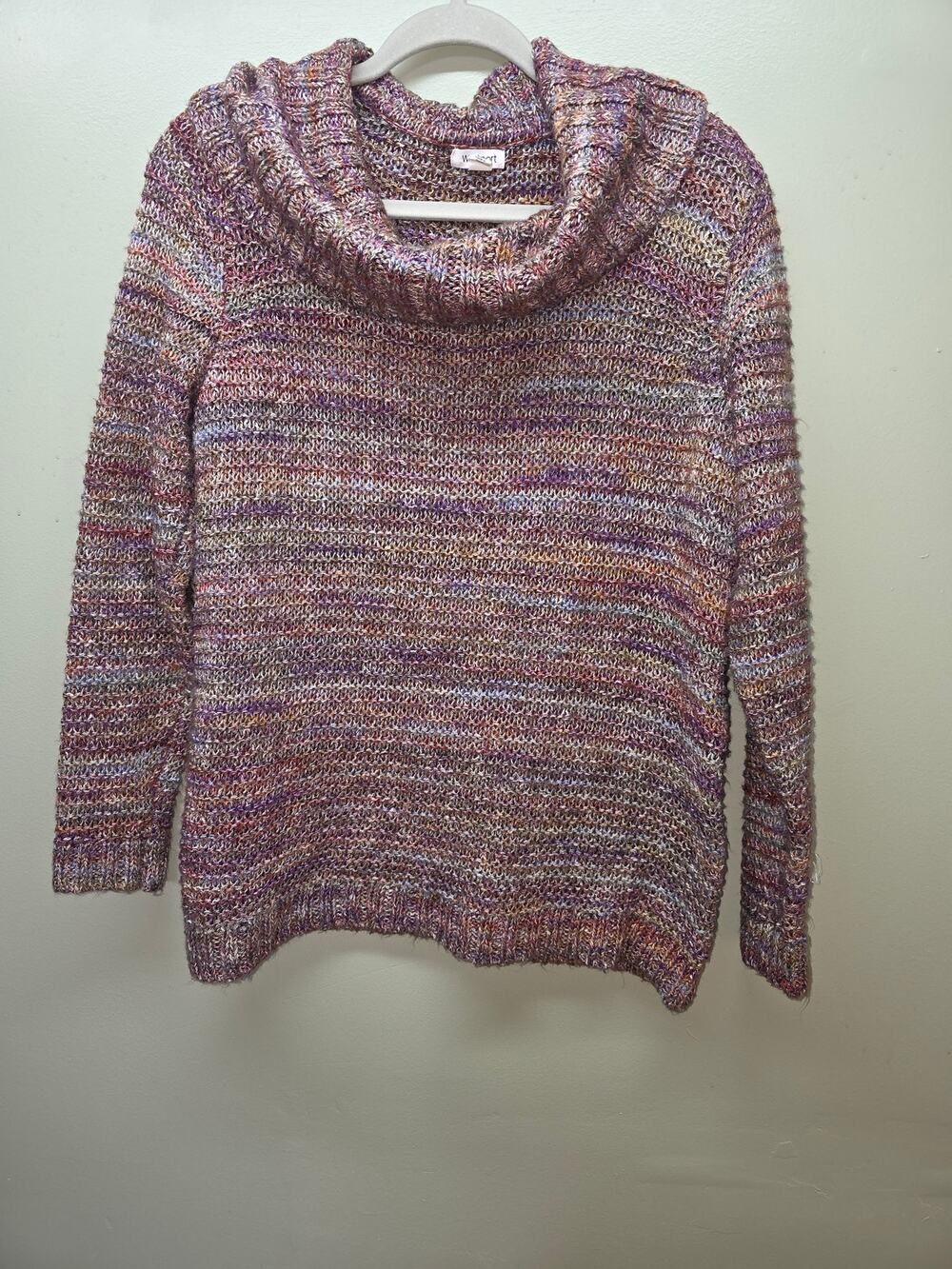 Westport Knit Sweater Size XL Marled Multicolor Pullover